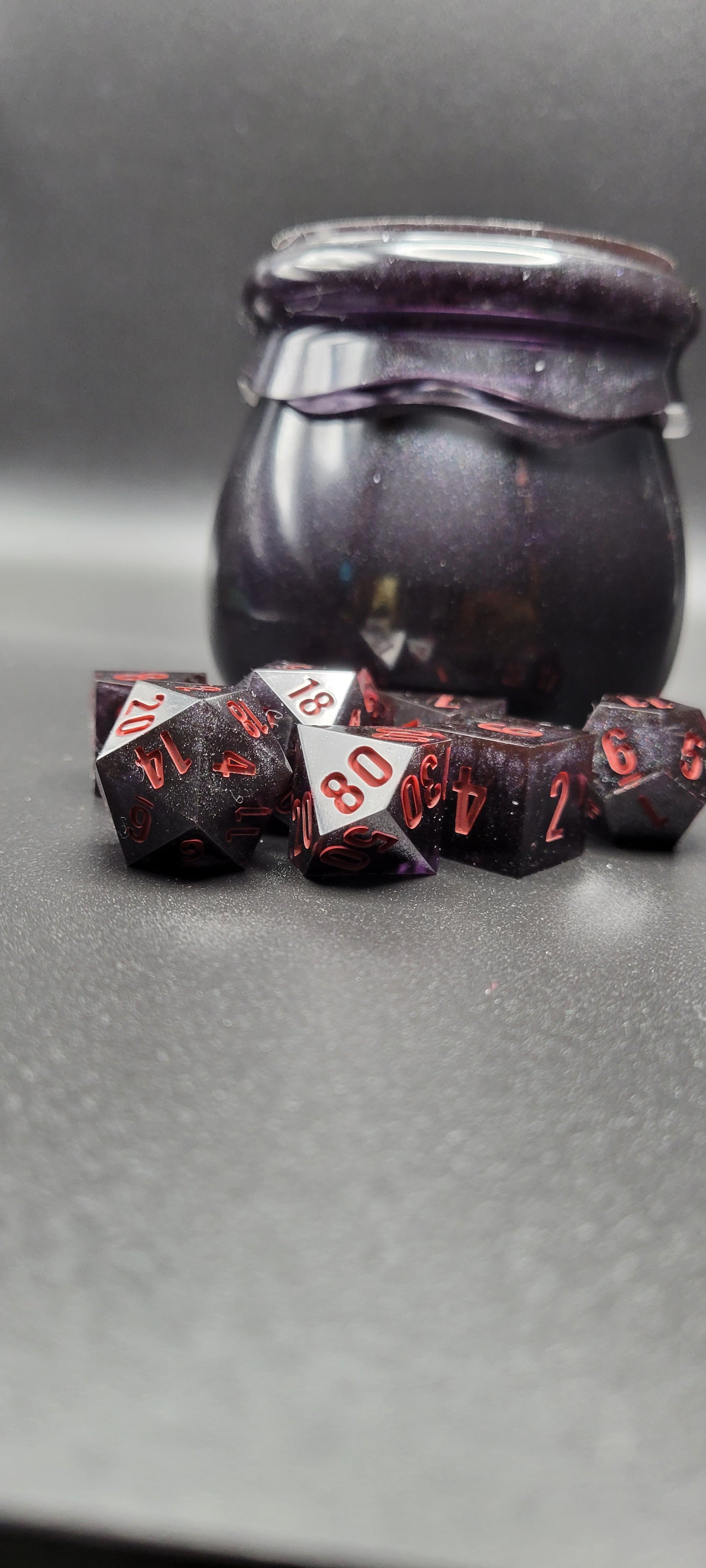 Single Colored Dice and Jar Set