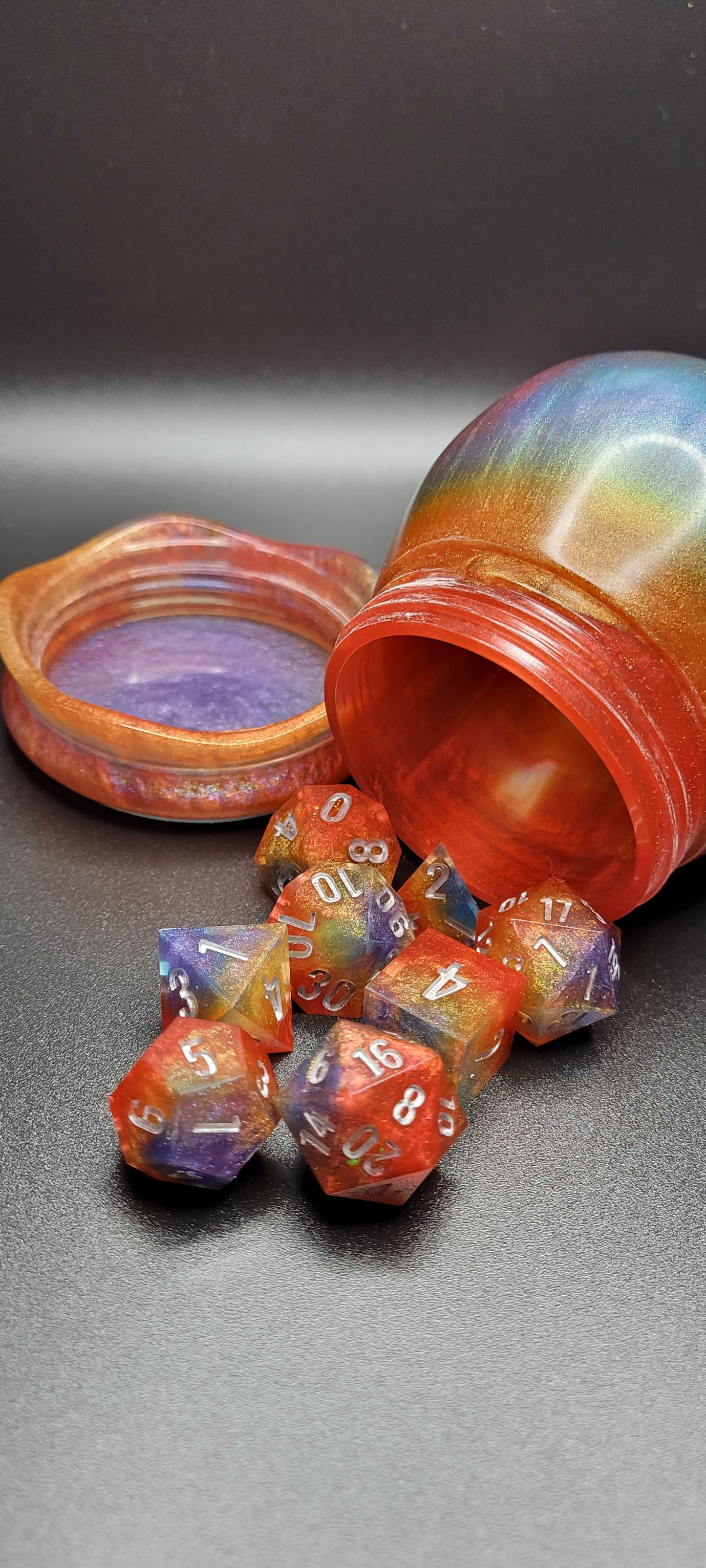 Rainbow Dice and Jar Set